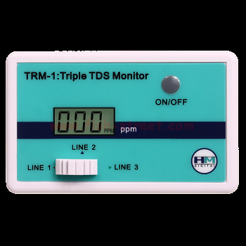 HM Digital TRM-1 Triple Inline RO/DI TDS Monitor with 1/4 inch T-Fittings