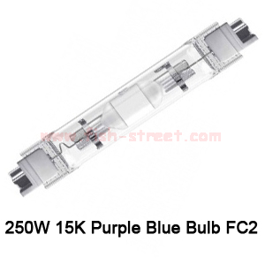 250W 15K Purple Blue Bulb FC2